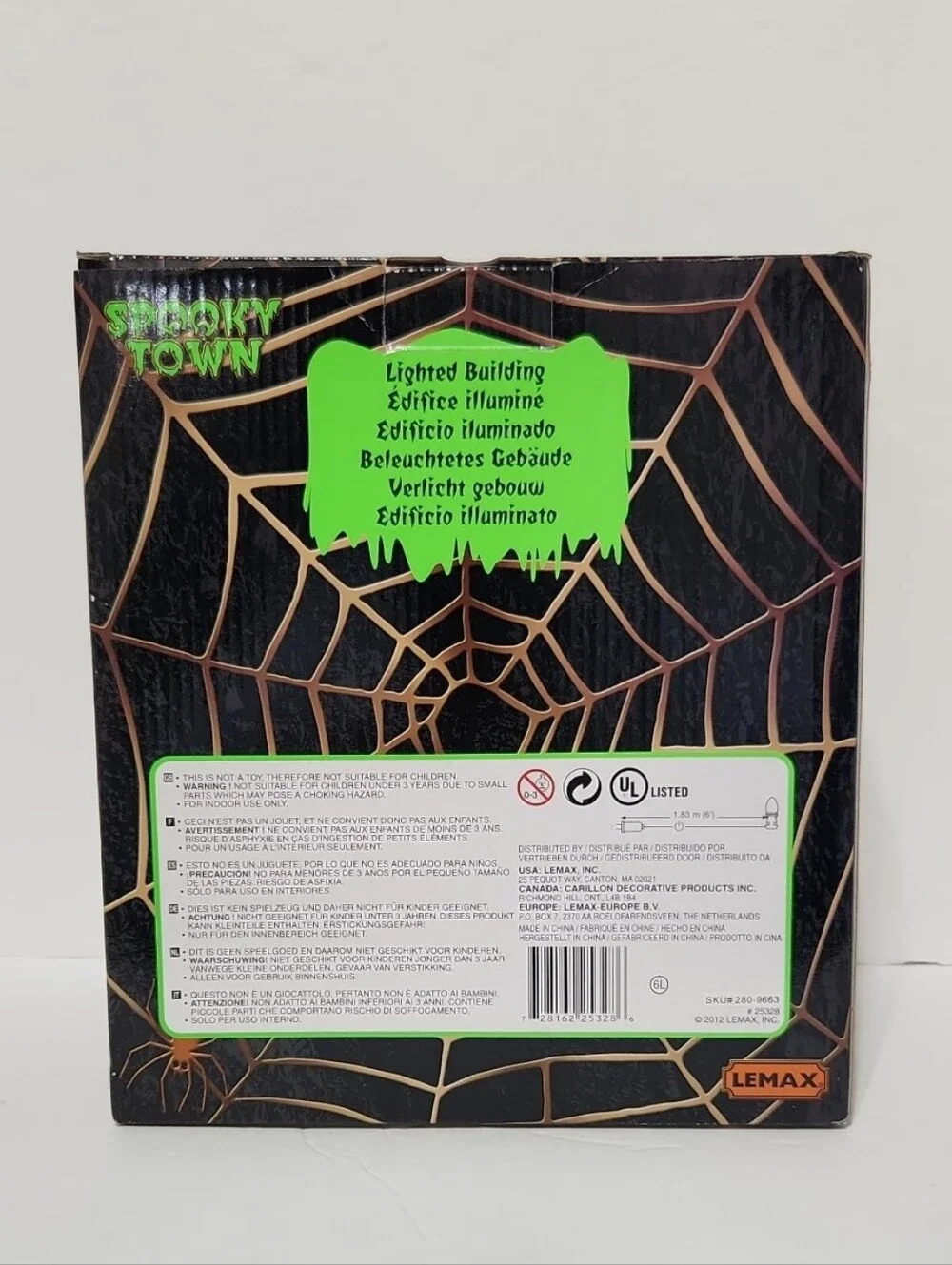 2012 Lemax Spooky Town Trick Or Treat Candy Shop Halloween Village In Box #25328